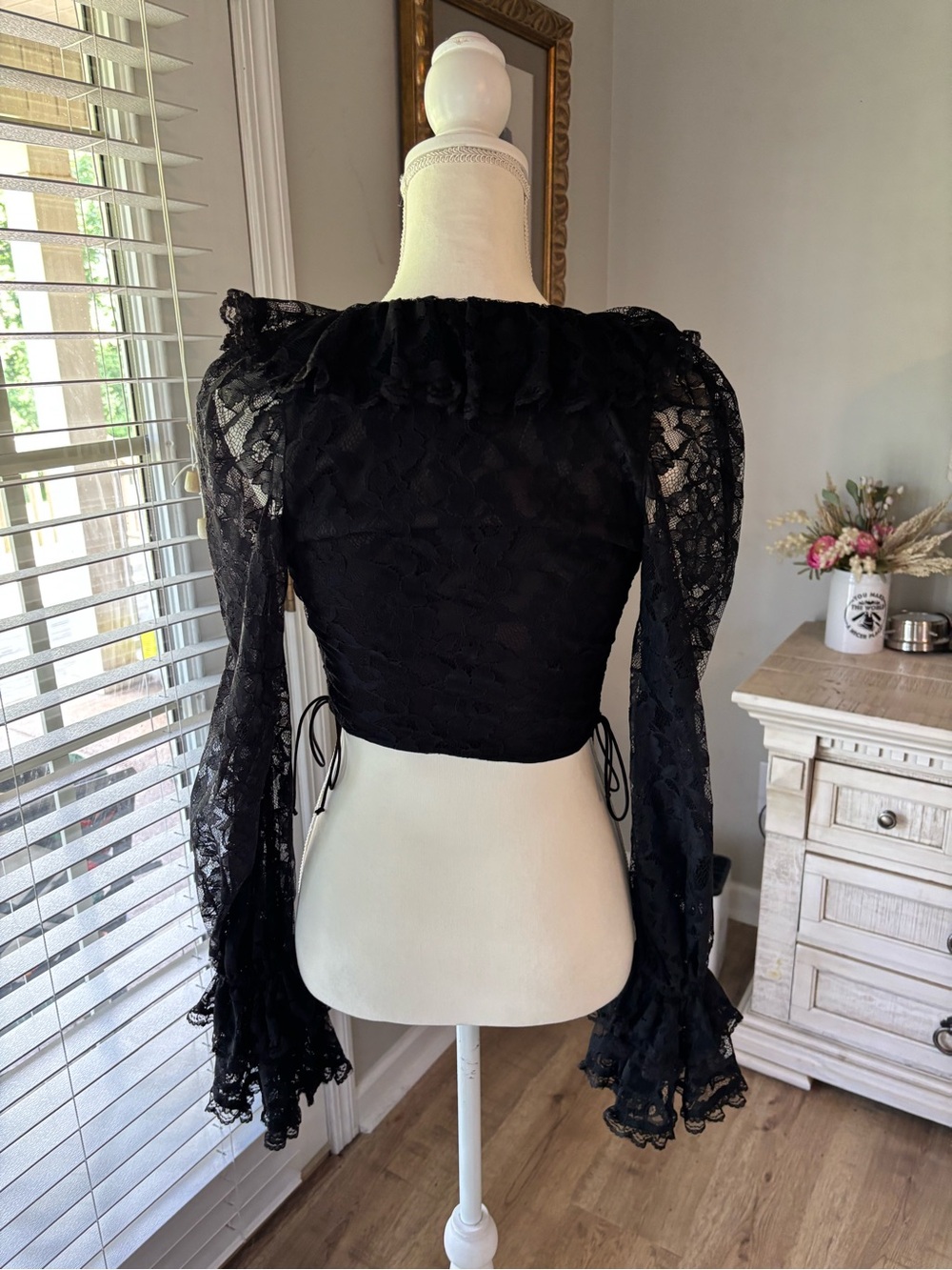 For Love & Lemons Quinn lace blouse size XS EUC - Picture 10 of 14